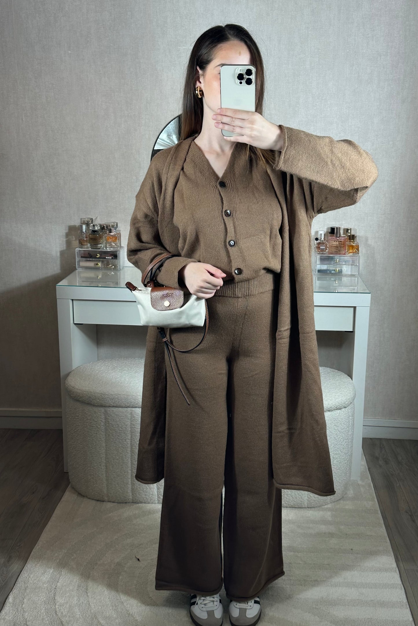 Ensemble Lina marron