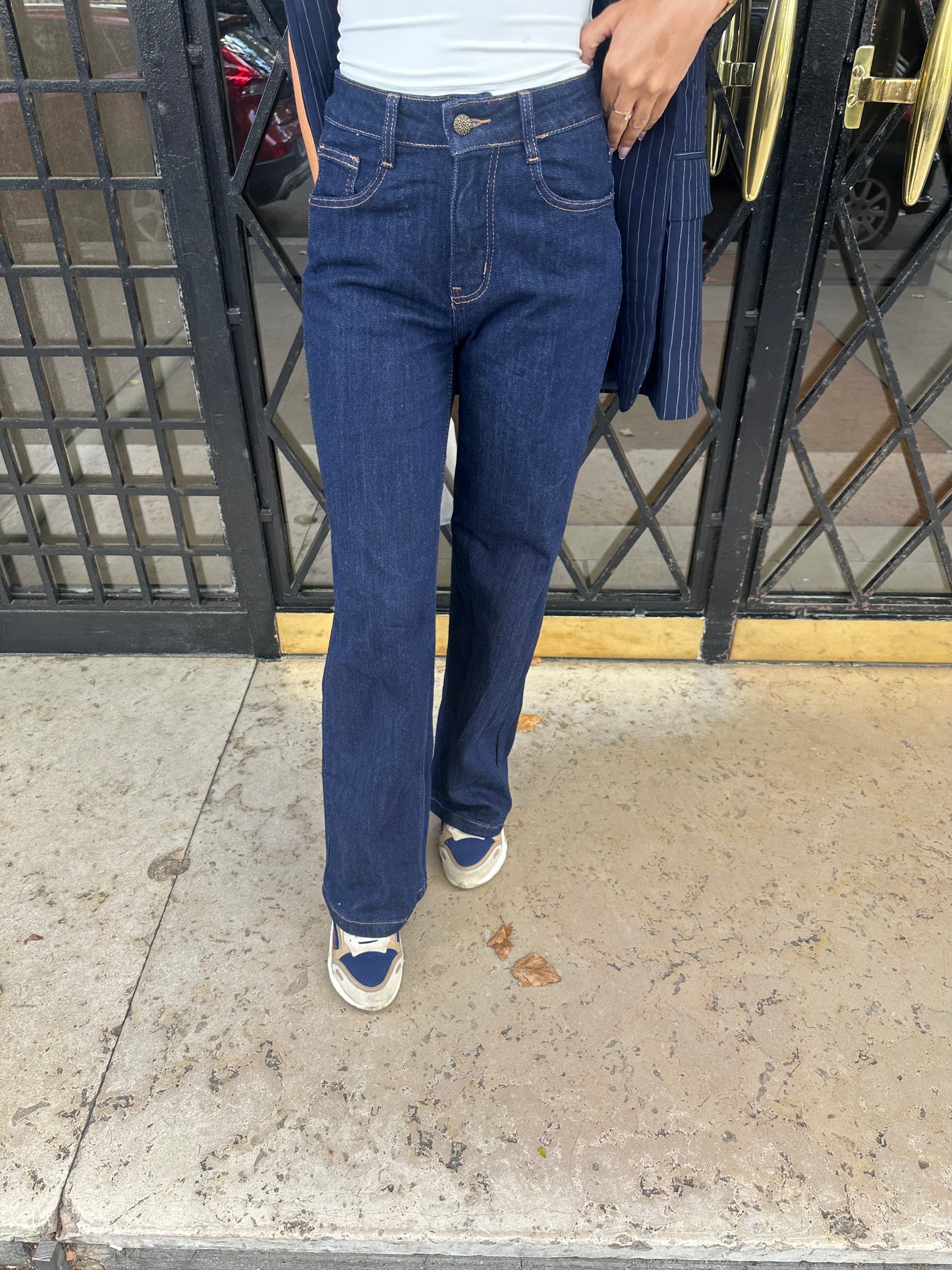 Jean bleu brute