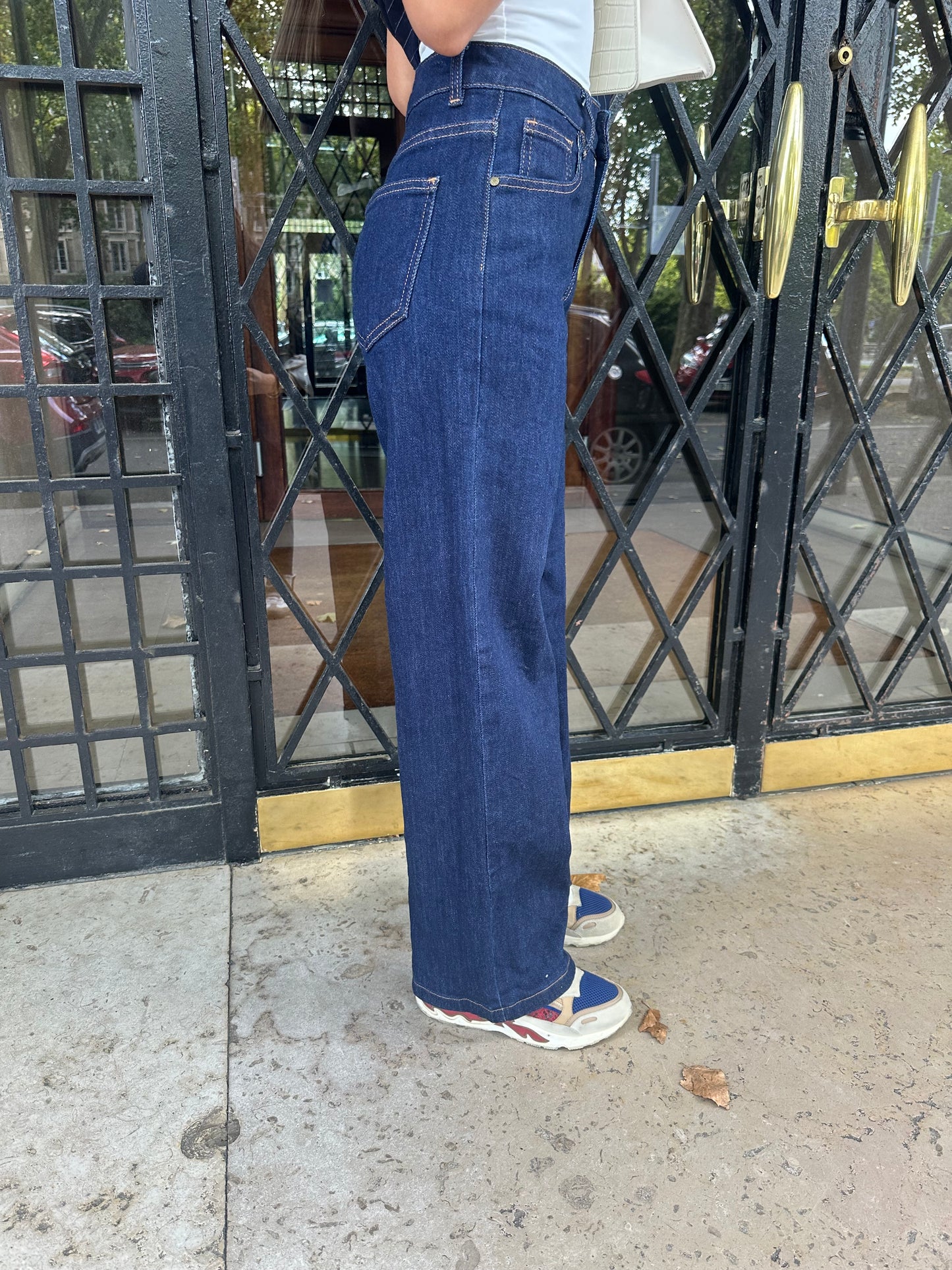 Jean bleu brute