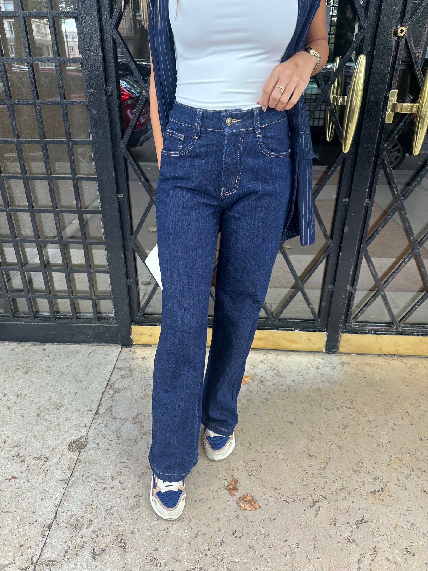 Jean bleu brute
